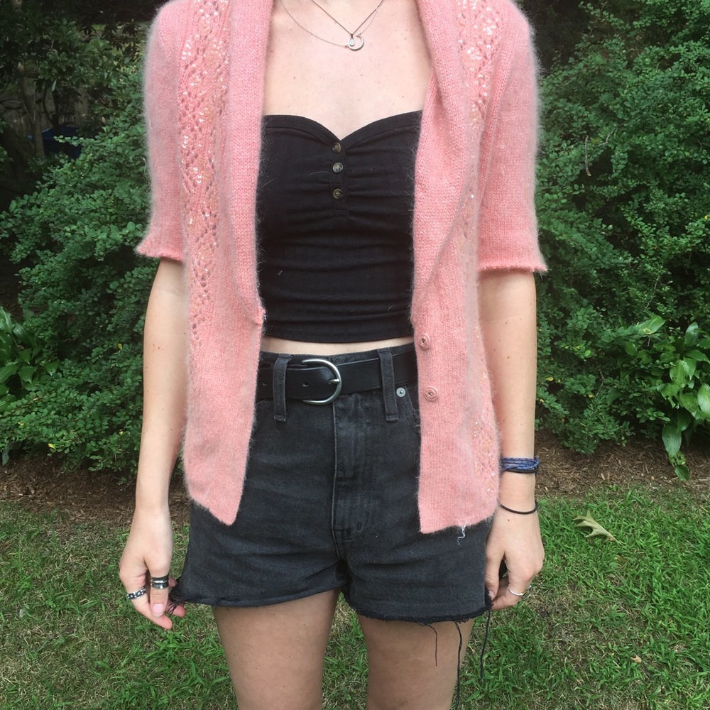Pink Sequined Sweater